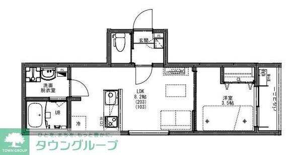 KEIAI RESIDENCE 久米川の物件間取画像